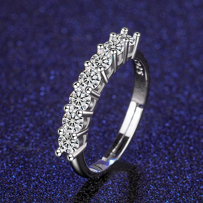 Fashion Romantic Ring Silver Rings Diamond Wedding Engagement