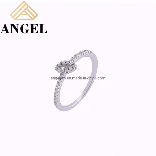 Eleganti gioielli di moda personalizzati Accessori per donna Gioielli in argento 925 Pietra preziosa Moissanite Diamante Zircone Pietra Anelli di fidanzamento Fedi nuziali All'ingrosso della fabbrica