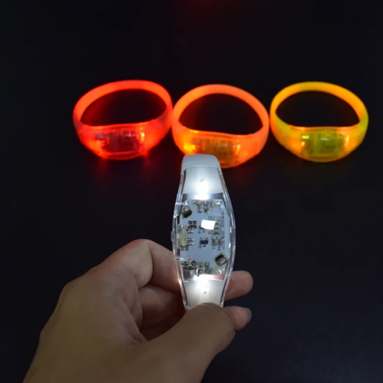 Polsino del braccialetto del LED del fornitore della festa nuziale leggera di festa di festival